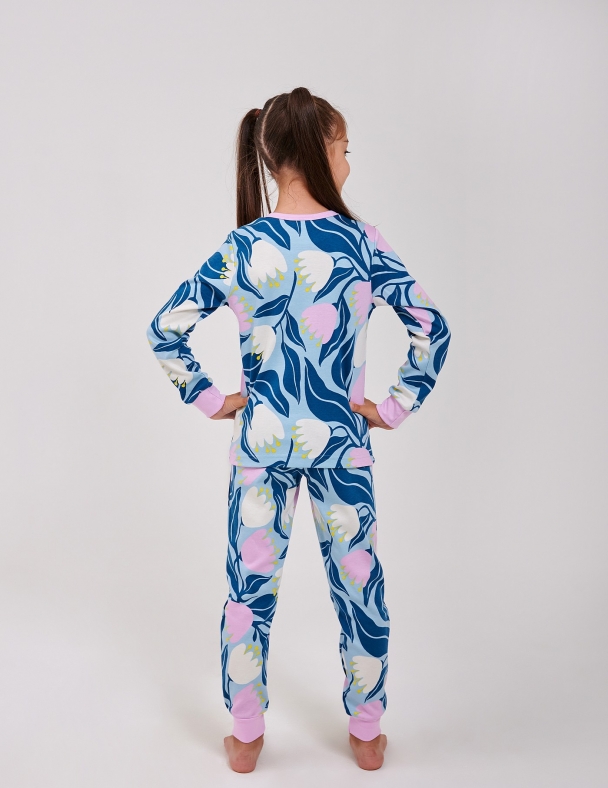 Дитяча піжама для дівчинки 100% cotton Розміри від 92 до 170 см Premium Interlock М'яка та приємна для дівчинки SMIL 104868-1 Малюнок - изображение 6