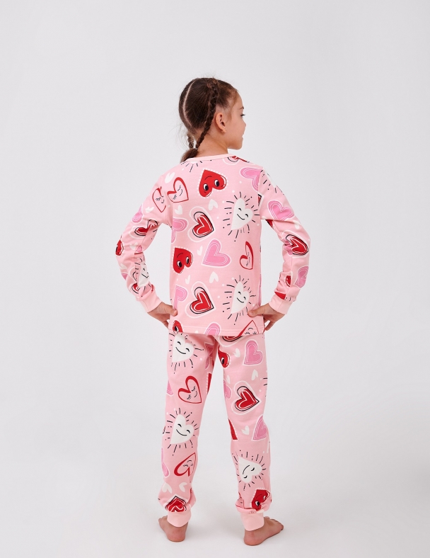 Дитяча піжама з начосом для дівчинки Розмір: від 92 до 170 см 100% cotton Premium футер для дівчинки SMIL 104858-1 Малюнок - изображение 8