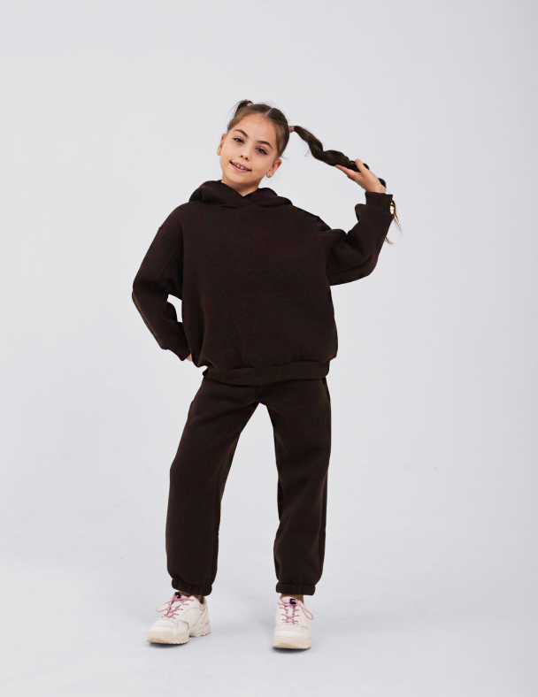 Комплект для дiвчинки (свiтшот + штани ) для дівчинки SMIL 117535-1 Коричневий - изображение 1