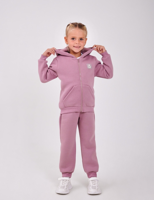 Комплект для дiвчинки (толстовка + штани ) для девочки SMIL 117543-1 Сухая роза - изображение 1