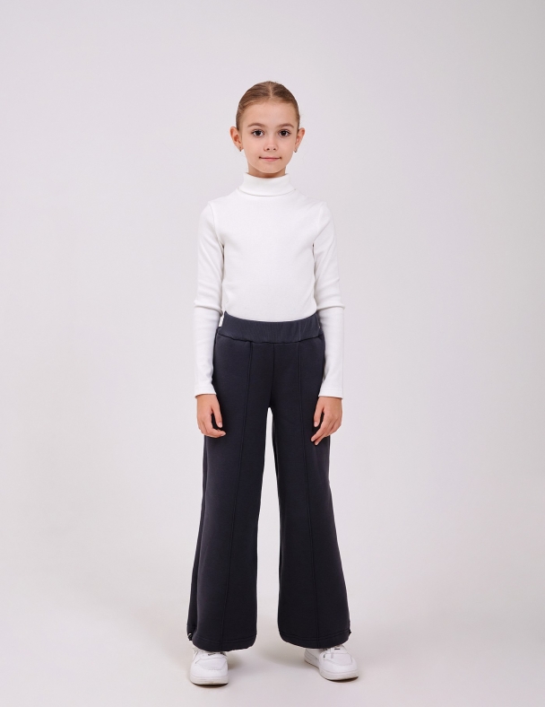 Брюки для дівчинки SMIL 115722-1 Темно-сірий - изображение 2