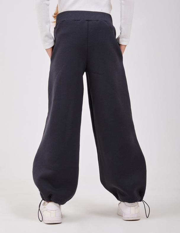 Брюки для дівчинки SMIL 115722-1 Темно-сірий - изображение 3