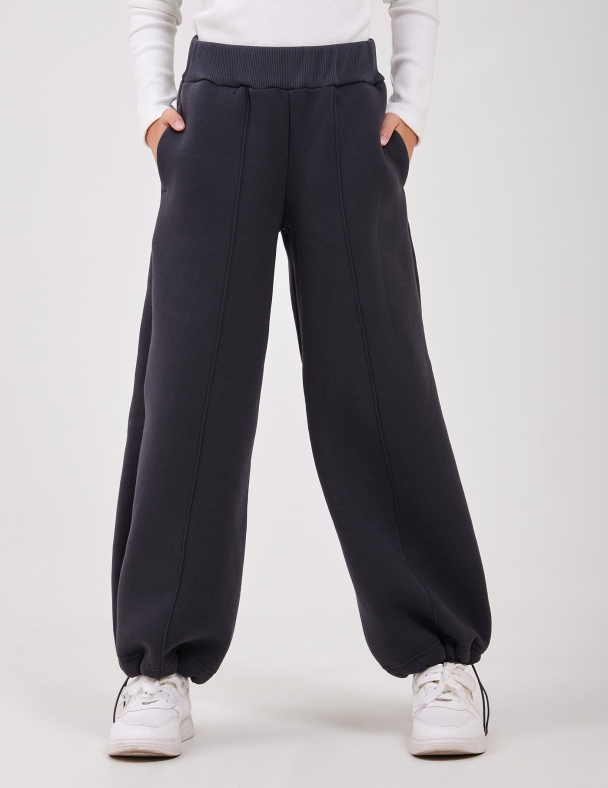 Брюки для дівчинки SMIL 115722-1 Темно-сірий - изображение 1