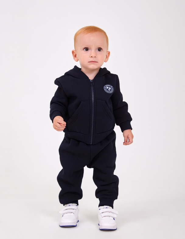 Комплект для хлопчика (толстовка + штани ) для хлопчика SMIL 117544-1 Темно-синій - изображение 1