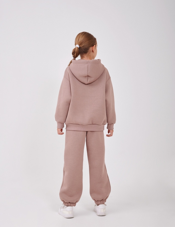 Комплект для дiвчинки (свiтшот + штани ) для дівчинки SMIL 117535-1-2s Капучино - изображение 2