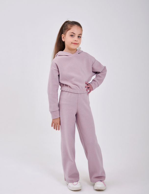 Костюм (толстовка + брюки) для девочки SMIL 117470 Ледяной-фиолетовый - изображение 1