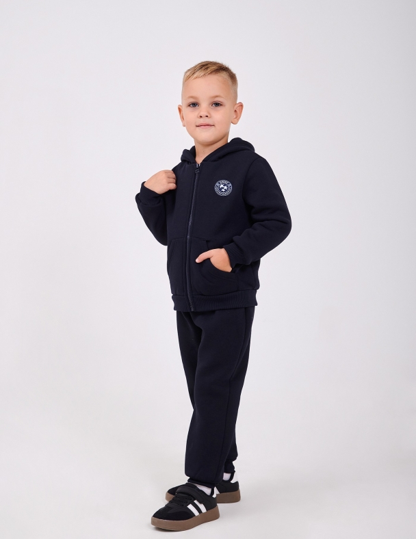 Комплект для хлопчика (толстовка + штани ) для хлопчика SMIL 117545-1 Темно-синій - изображение 1