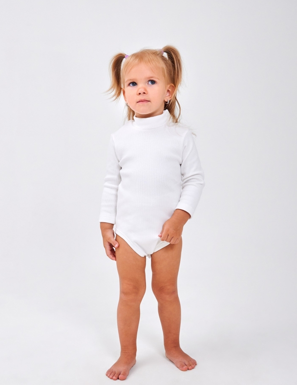 Боди-гольф для девочки SMIL 102773-2s Белый - изображение 1