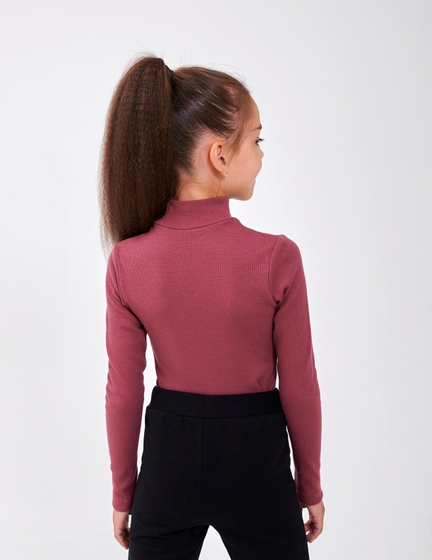 Боди-гольф для девочки SMIL 102777-2s Сливовый - изображение 2