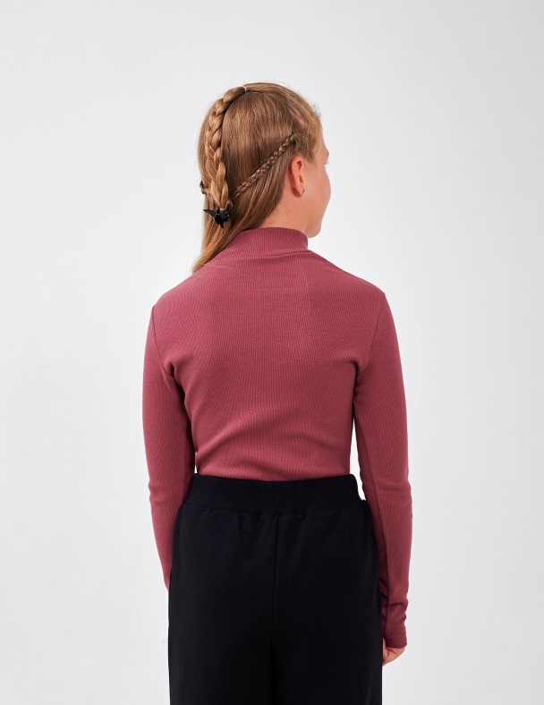 Боди-гольф для девочки SMIL 102778-2s Сливовый - изображение 3