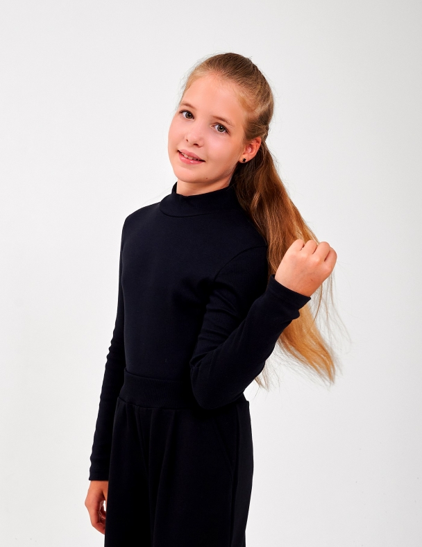 Боди-гольф для девочки SMIL 102778-2s Черный - изображение 1