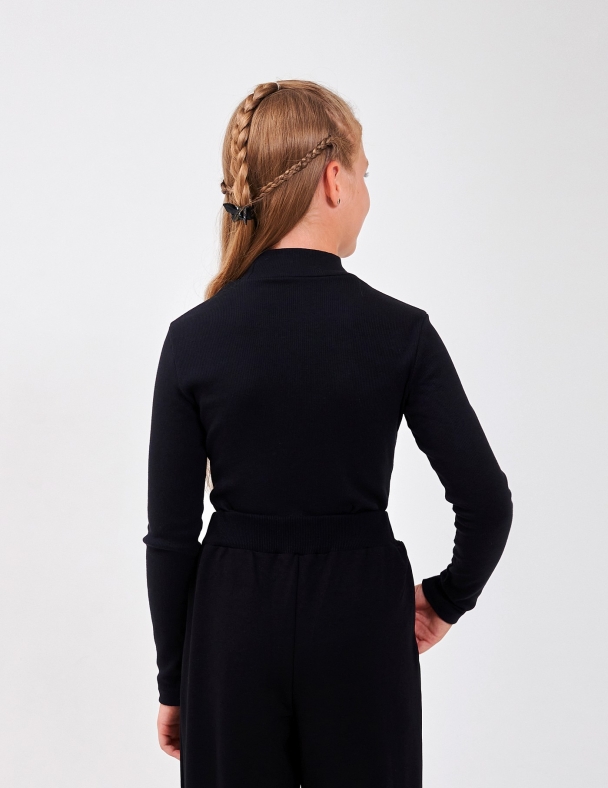 Боди-гольф для девочки SMIL 102778-2s Черный - изображение 3