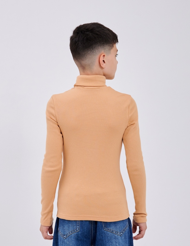 Гольф с отворотом для мальчика SMIL 114028-2s Бежевый - изображение 2