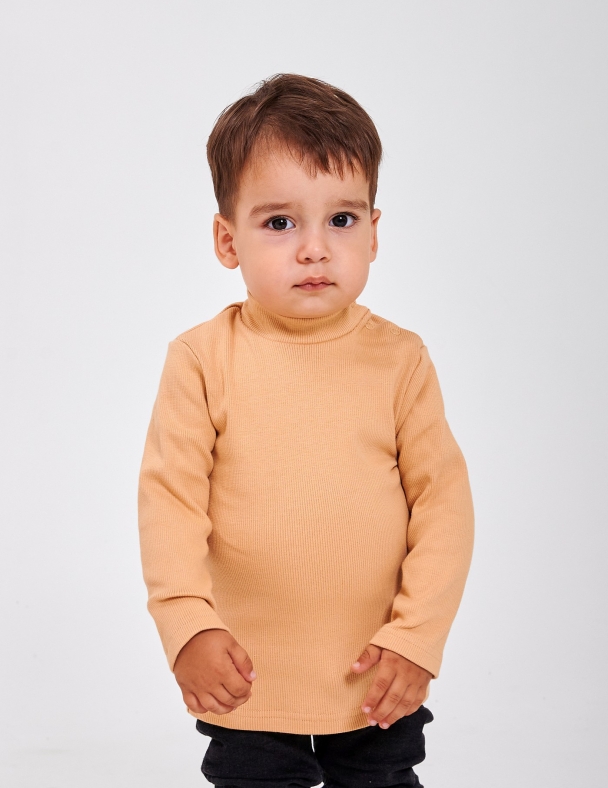 Гольф-стойка для мальчика SMIL 114025-2s Бежевый - изображение 1