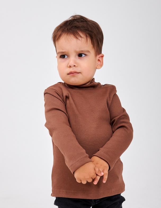 Гольф-стойка для мальчика SMIL 114025-2s Коричневый - изображение 1