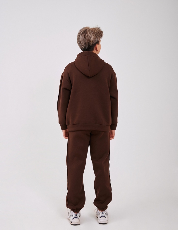 Комплект для хлопчика (худi +штани) для хлопчика SMIL 117501-2s Кавовий - изображение 2