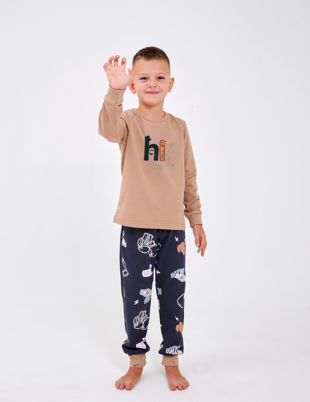 Піжама для хлопчика SMIL 104870-1-2s Пісочний - изображение 1