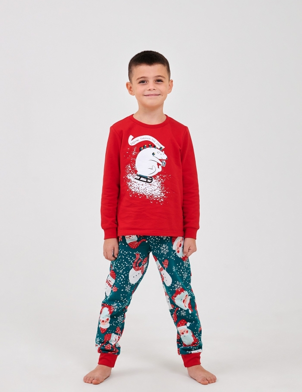 Пижама унисекс SMIL 104548-1 Красный 2 - изображение 3