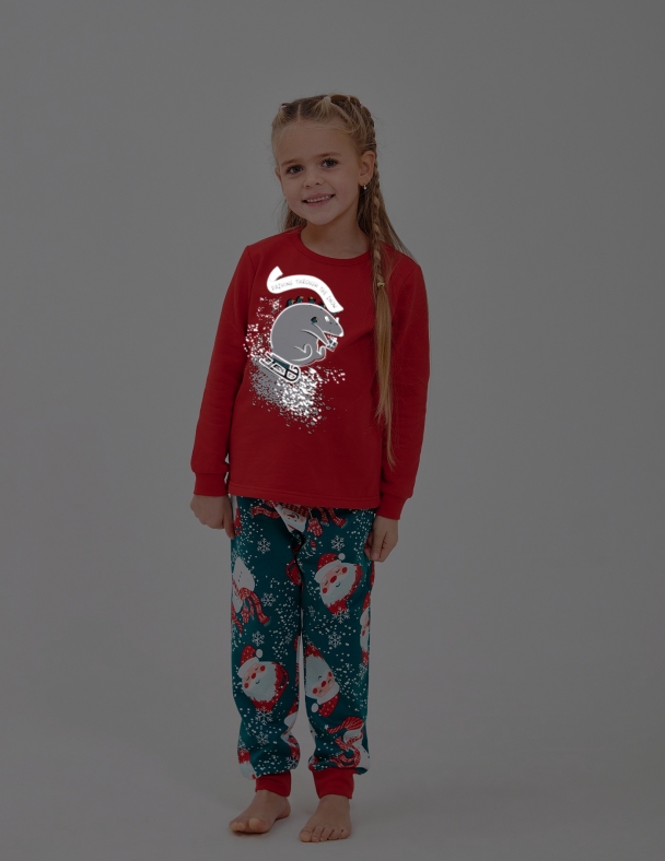 Пижама унисекс SMIL 104548-1 Красный 2 - изображение 2