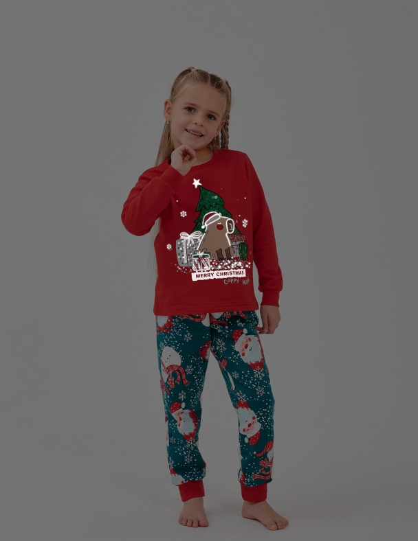 Пижама унисекс SMIL 104548-1 Красный 3 - изображение 2