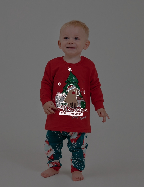 Пижама унисекс SMIL 104547-1 Красный 3 - изображение 2