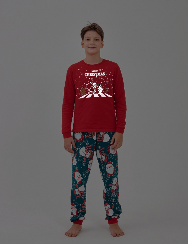 Пижама унисекс SMIL 104875-1 Красный 1 - изображение 2