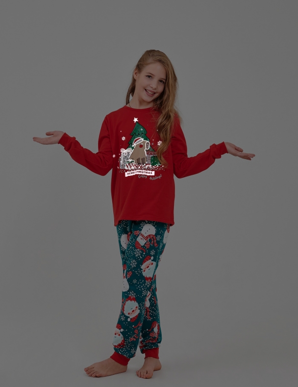 Пижама унисекс SMIL 104875-1 Красный 3 - изображение 2