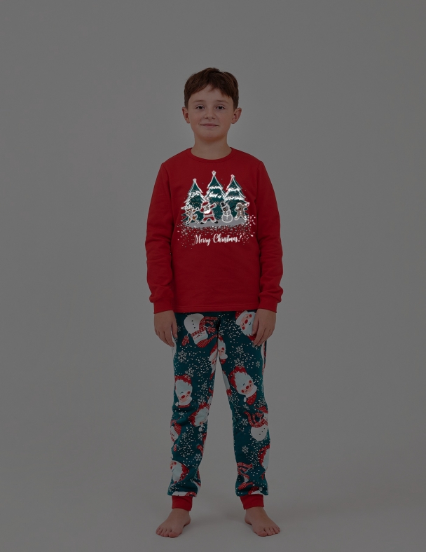 Пижама унисекс SMIL 104764-1 Красный 1 - изображение 3