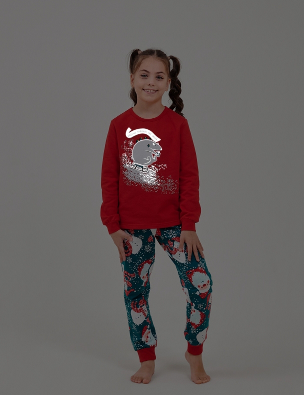 Пижама унисекс SMIL 104764-1 Красный 2 - изображение 3