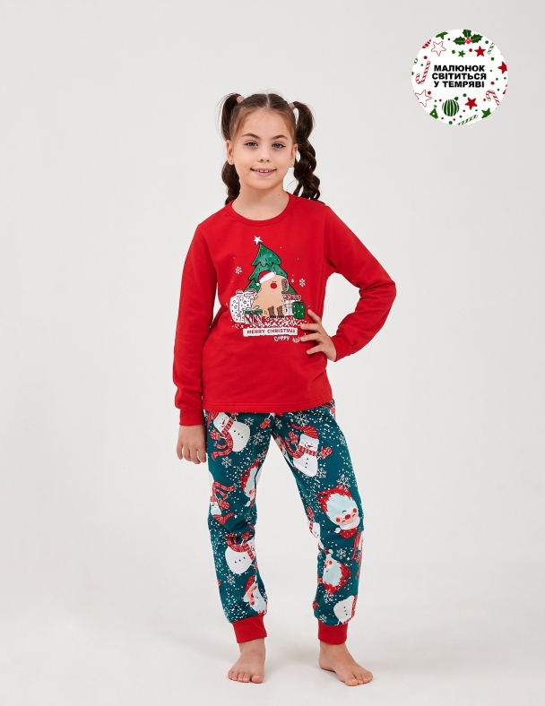 Пижама унисекс SMIL 104764-1 Красный 3 - изображение 1