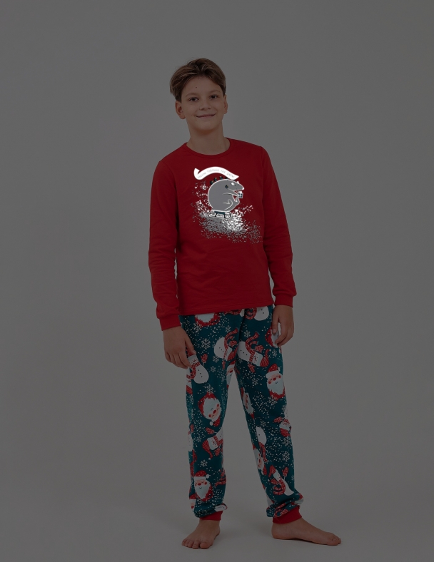 Пижама унисекс SMIL 104874-1-2s Красный 2 - изображение 2