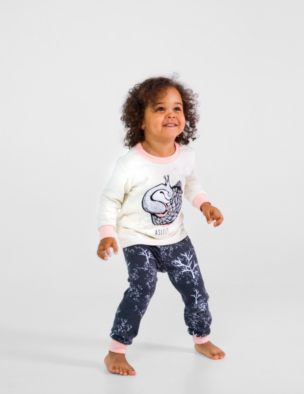 Піжама для дівчинки SMIL 104808-2s Молочний - изображение 1