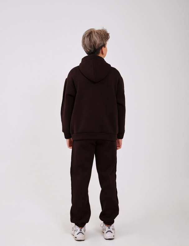 Комплект для хлопчика (худi +штани) для хлопчика SMIL 117500-1-2s Коричневий - изображение 2