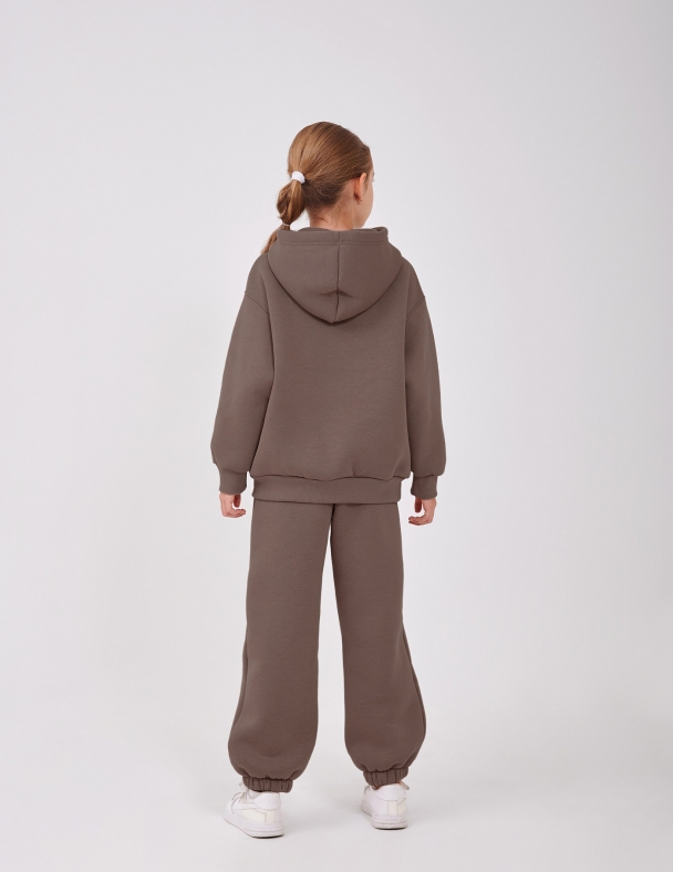 Комплект для дiвчинки (свiтшот + штани ) для дівчинки SMIL 117535-1-2s Світла кава - изображение 2