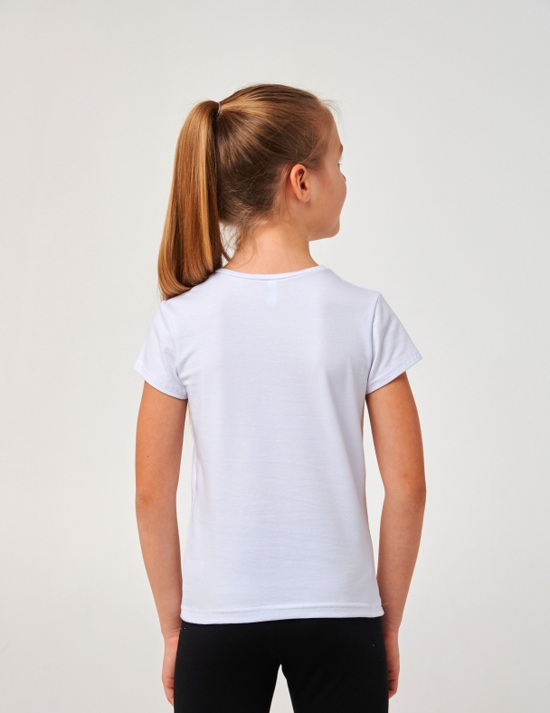 Футболка для дівчинки SMIL 110840-2s Білий - изображение 2