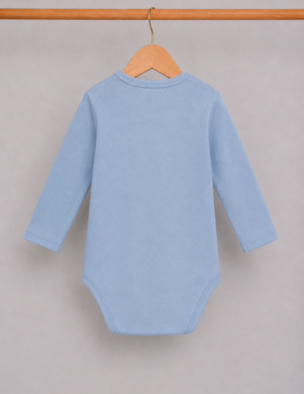 Детское боди для новорожденного малыша 100% cotton Унісекс Eco Iнтерлок Удобно На Каждый День унисекс SMIL 102787-1 Голубой - изображение 2
