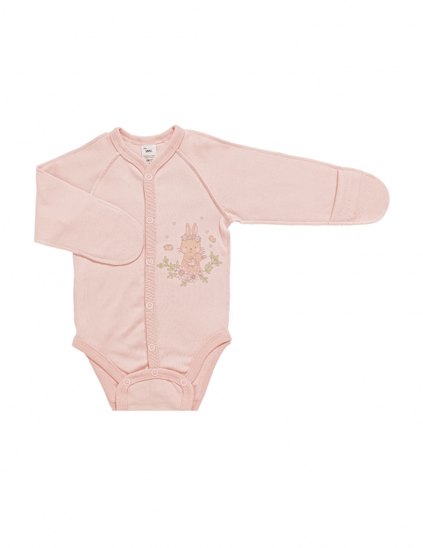 Боді-распашонка унісекс SMIL 102786-1 Рожевий - изображение 1