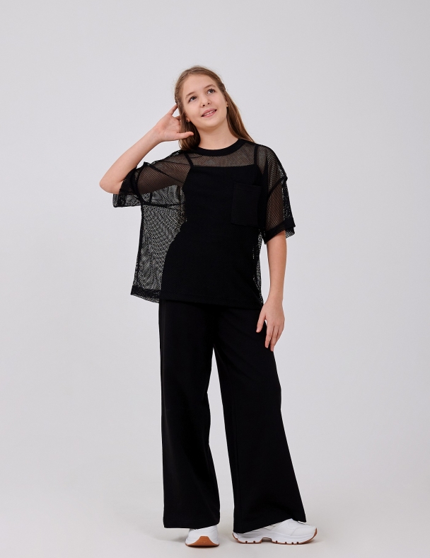 Брюки для дівчинки SMIL 115693-1 Чорний - изображение 3