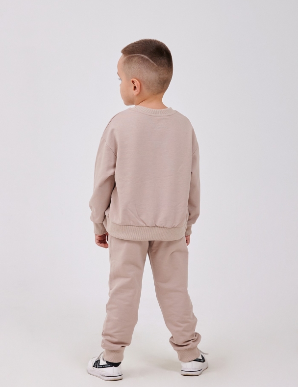 Комплект для хлопчика (худi +штани) для хлопчика SMIL 117527-1 Бежевий 2 - изображение 2