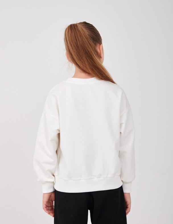 Свiтшот для дівчинки SMIL 116712-1 Молочний - изображение 2