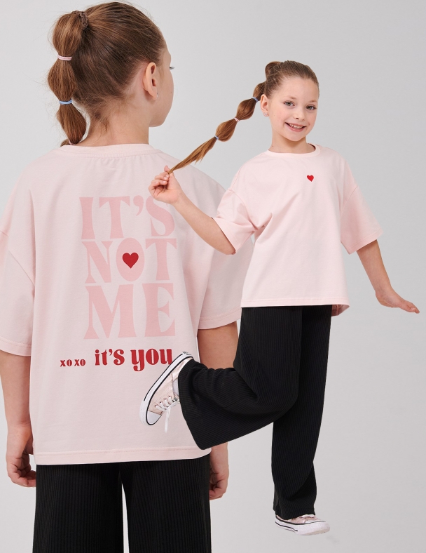 Футболка для дівчинки SMIL 110865-1 Нiжно-рожевий - изображение 1
