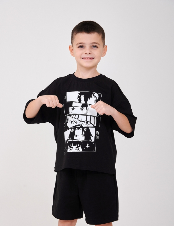 Футболка для хлопчика SMIL 110870-1 Чорний - изображение 1