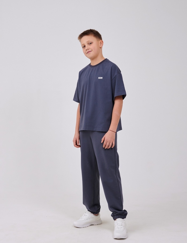 Футболка для хлопчика SMIL 110924-1 Темно-сірий - изображение 3