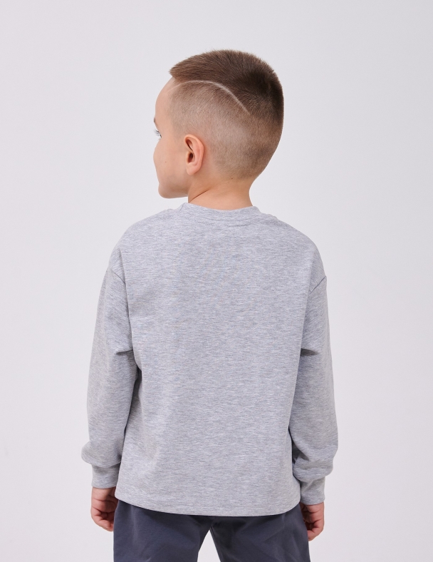 Худи для мальчика SMIL 116750-1 Серый меланж - изображение 2