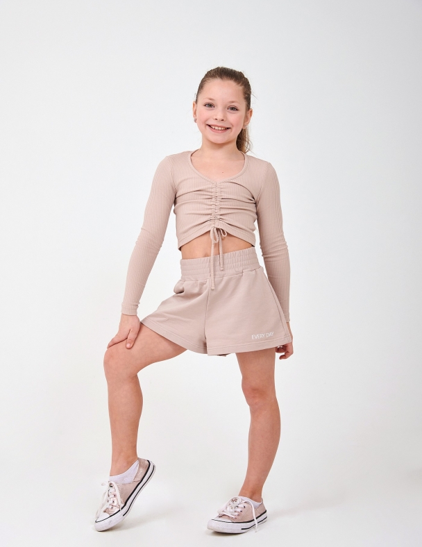 Шорти для дівчинки SMIL 112477-1 Капучино - изображение 4