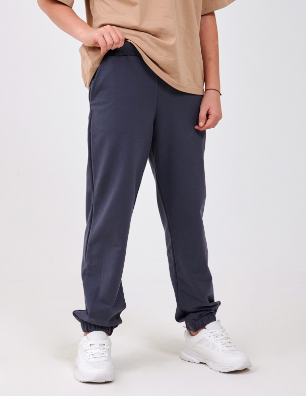 Брюки для мальчика SMIL 115700-1-2s Темно-серый - изображение 1