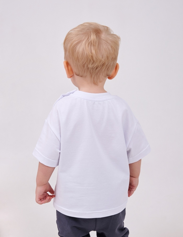 Футболка для хлопчика SMIL 110875-1-2s Білий - изображение 2