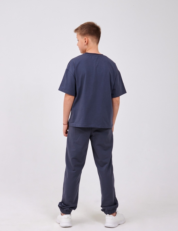 Футболка для хлопчика SMIL 110924-1-2s Темно-сірий - изображение 3