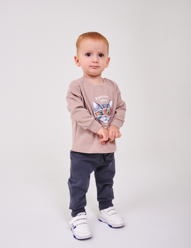 Худи для мальчика SMIL 116749-1-2s Бежевый - изображение 1