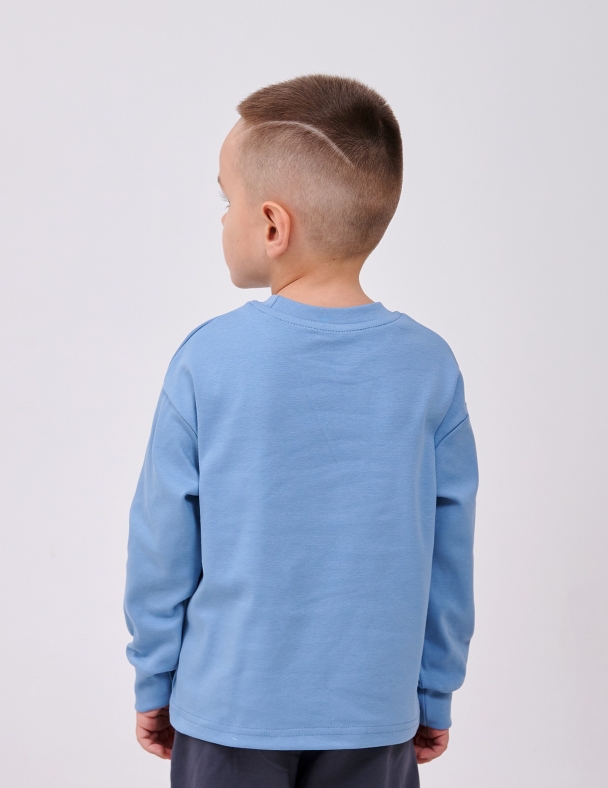 Худи для мальчика SMIL 116750-1-2s Пепельно-голубой - изображение 2